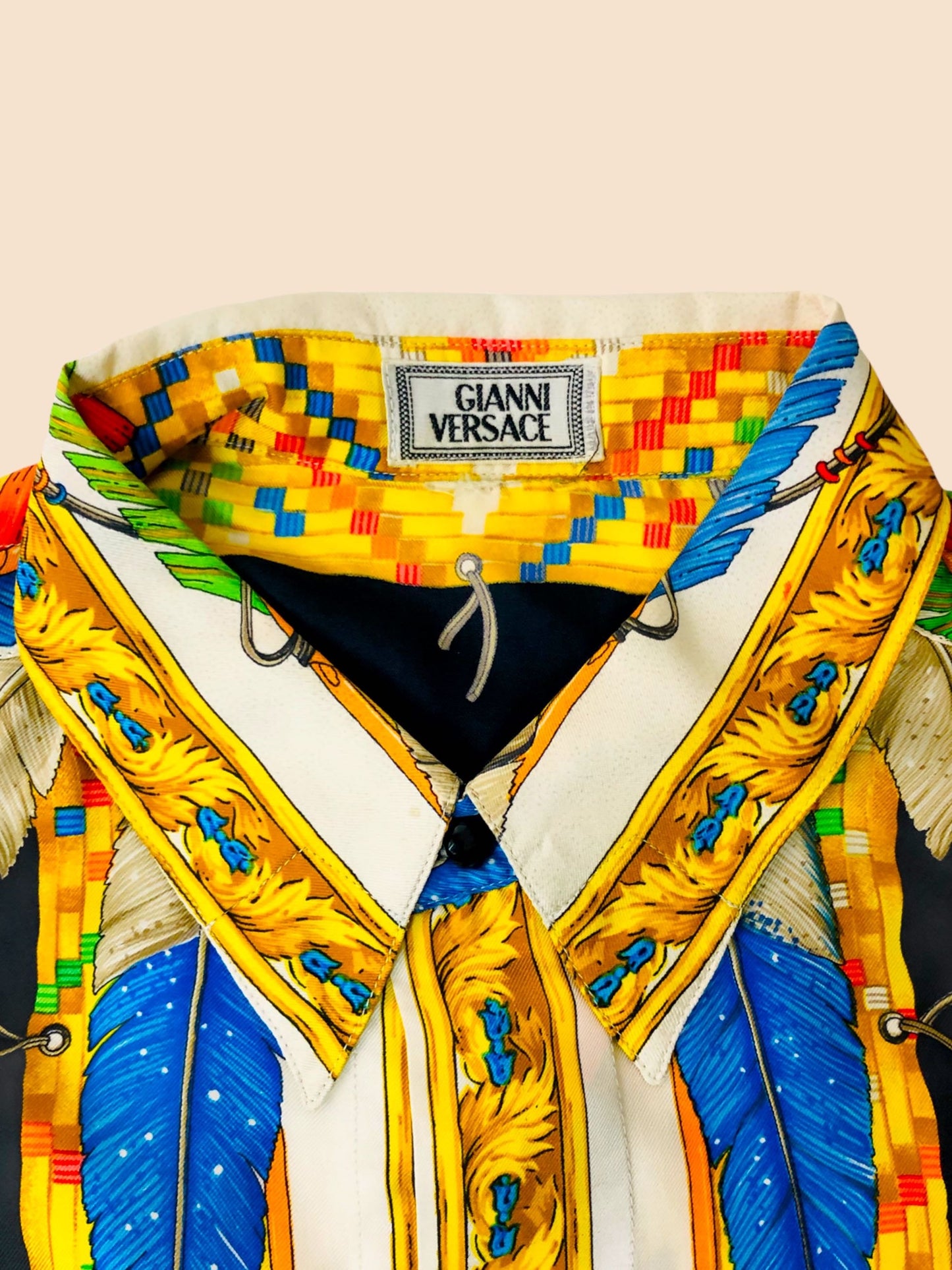 GIANNI VERSACE CAMICIA IN SETA ANNI 90S freeshipping - BEATBOX COLLECTION