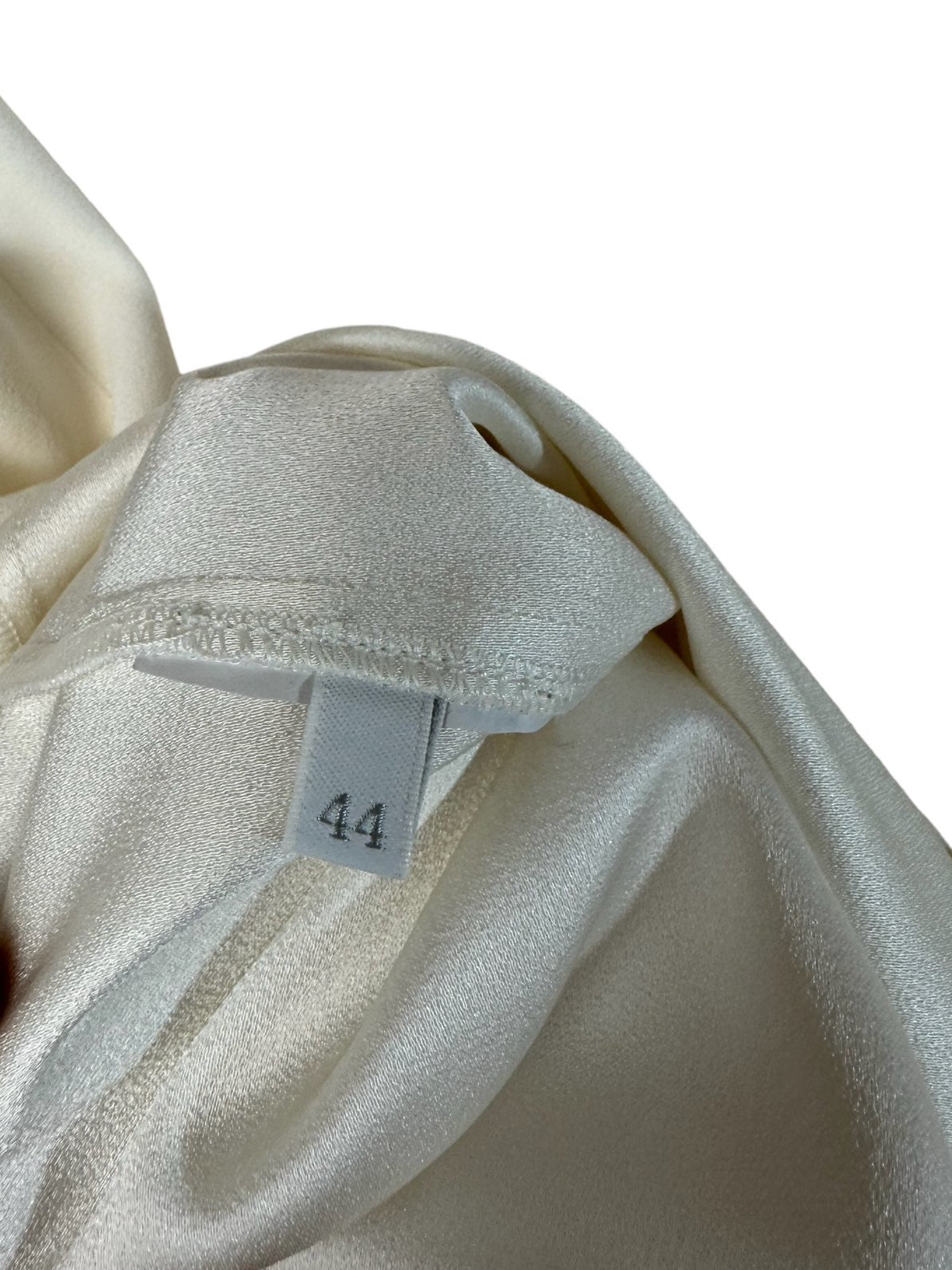 Miu Miu top con voulant in seta. (L)
