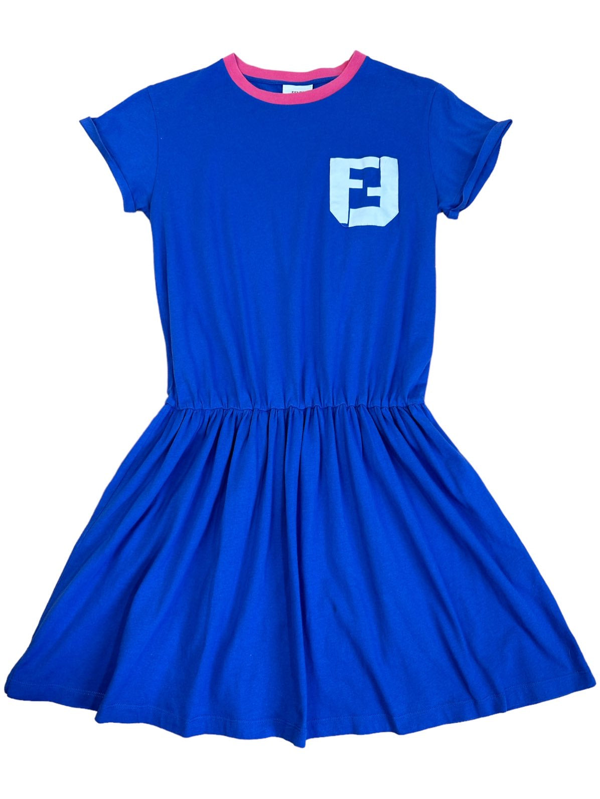 Fendi Mini abito vintage blu. (S)