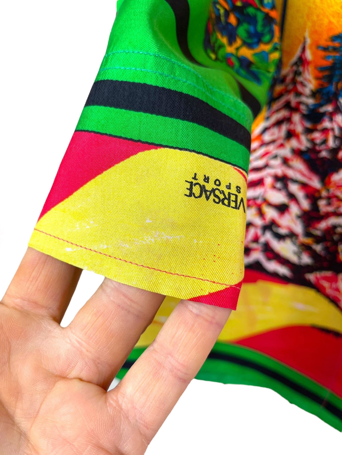 Versace sport camicia in seta anni 90s