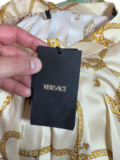 Versace gonna plissettata Chain Print nuova con cartellini — foto 4