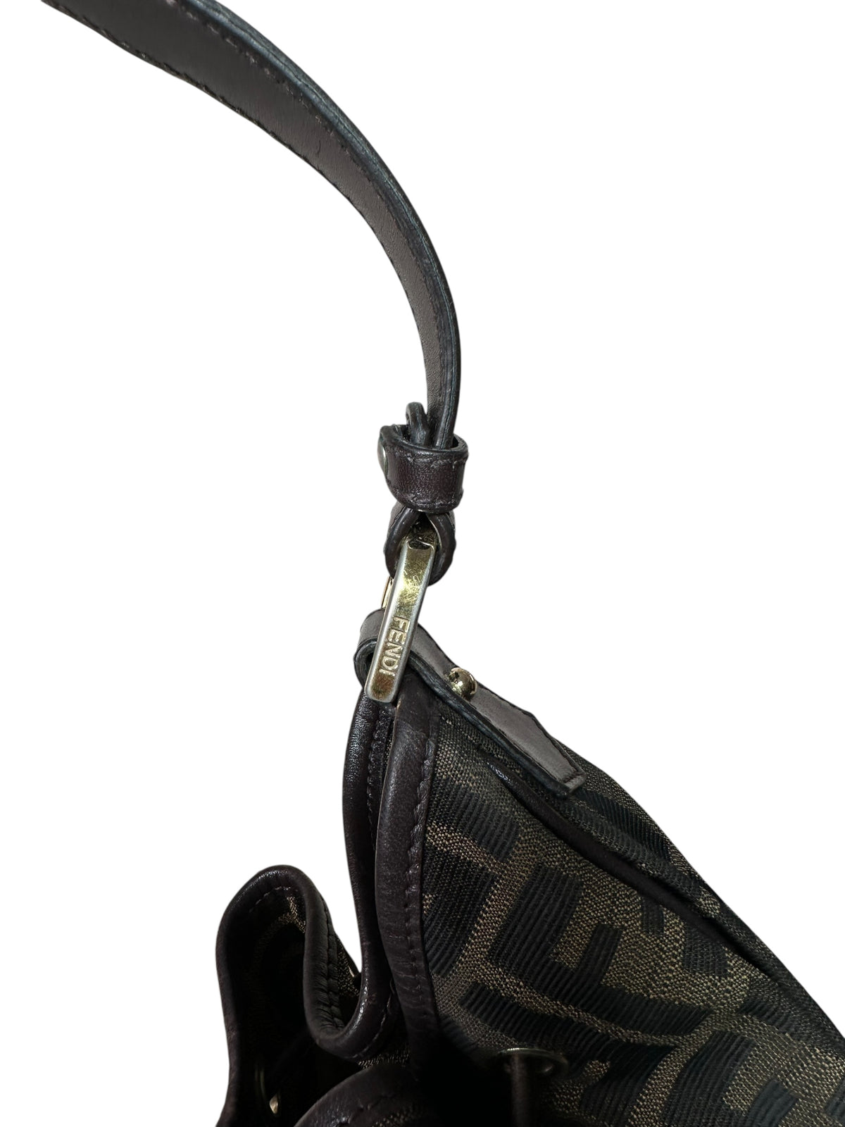 Fendi borsa hobo vintage in tela FF — foto 7