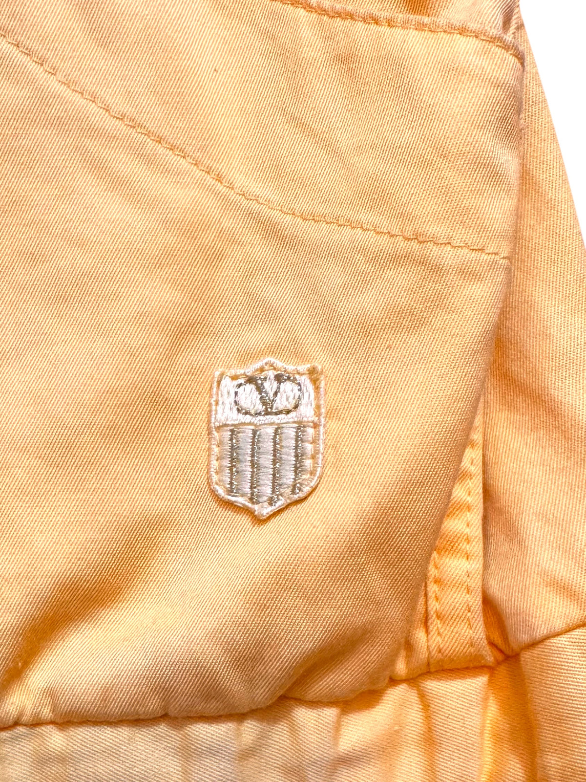 Giacca Valentino Sport gialla uomo vintage Made in Italy 100% cotone — foto 3