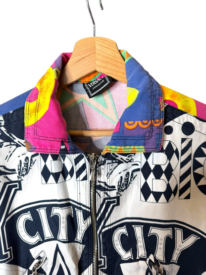Giacca Vintage Versace Jeans Couture anni ’90 – Stampa NY, taglia S