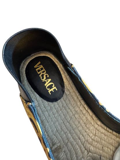 Espadrillas Versace con Stampa Barocca - Taglia 44.