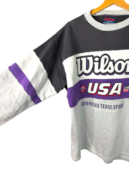 Felpa vintage Wilson USA American Team Sport anni ’90, XL