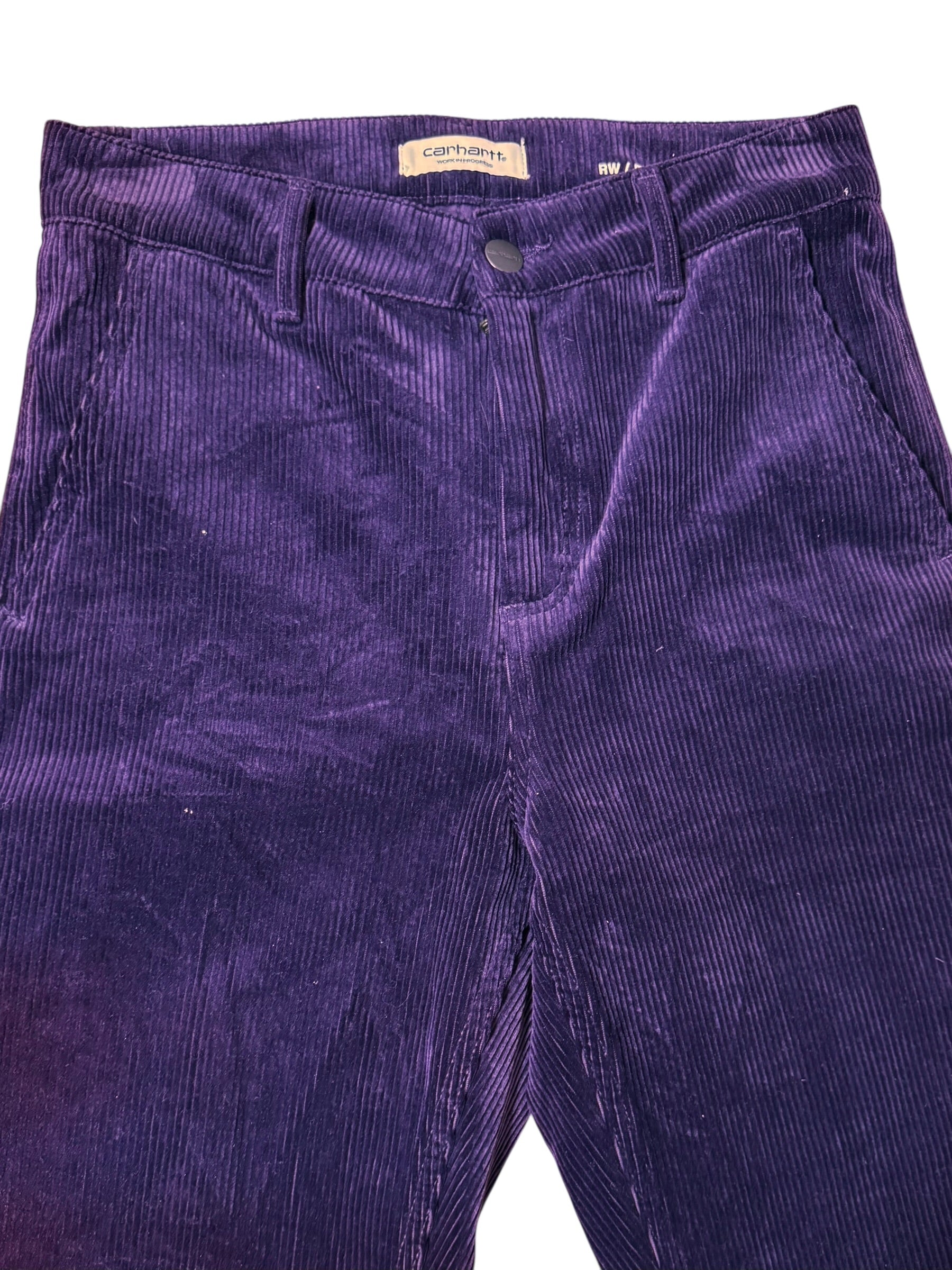 Pantaloni Carhartt Wip W’ Pierce Pant velluto viola taglia 24 — foto 3