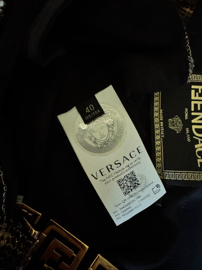 Fendace Top In Maglia Metallica Versace - Fendi