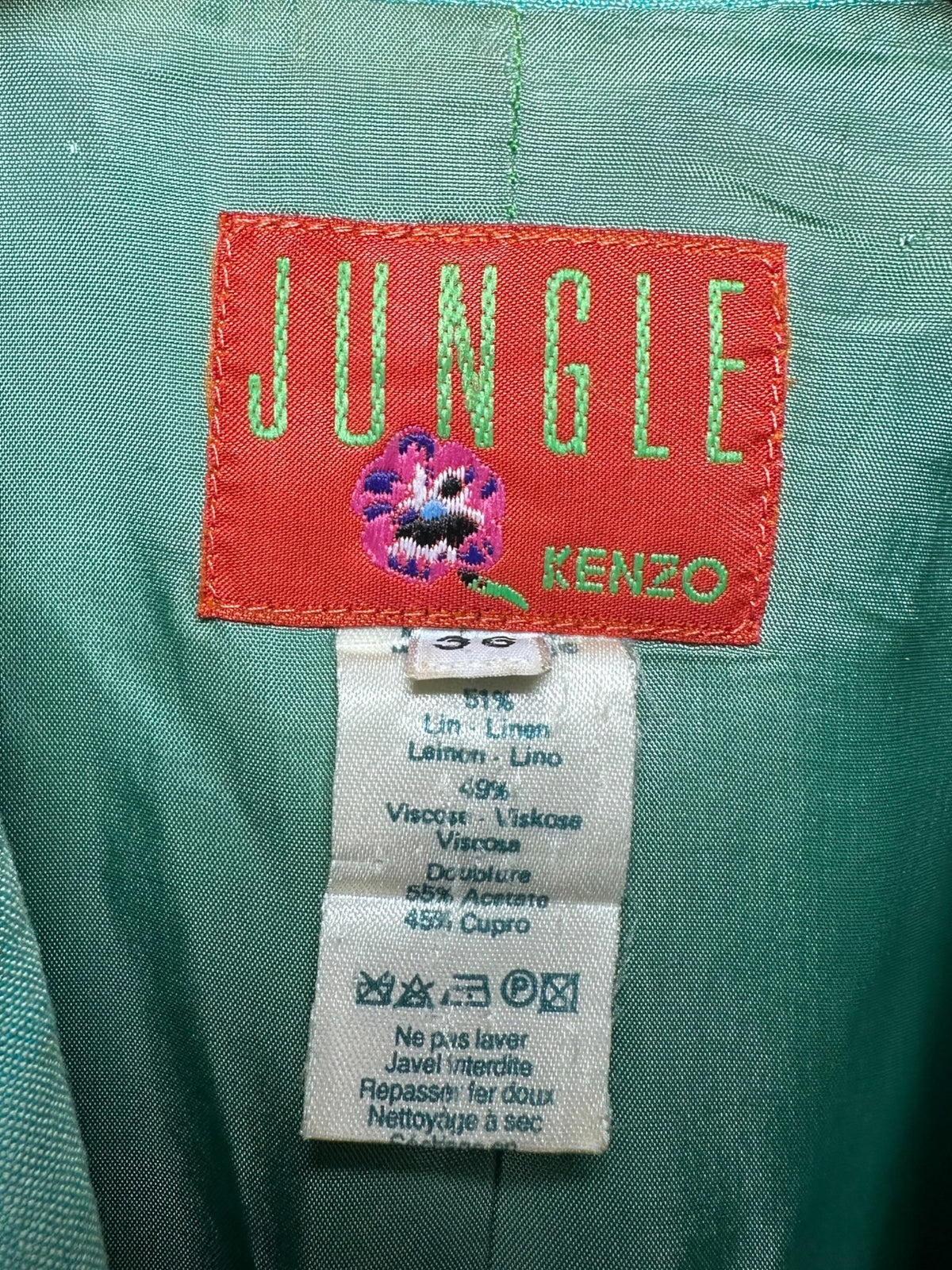 Kenzo Jungle completo in lino (XS)