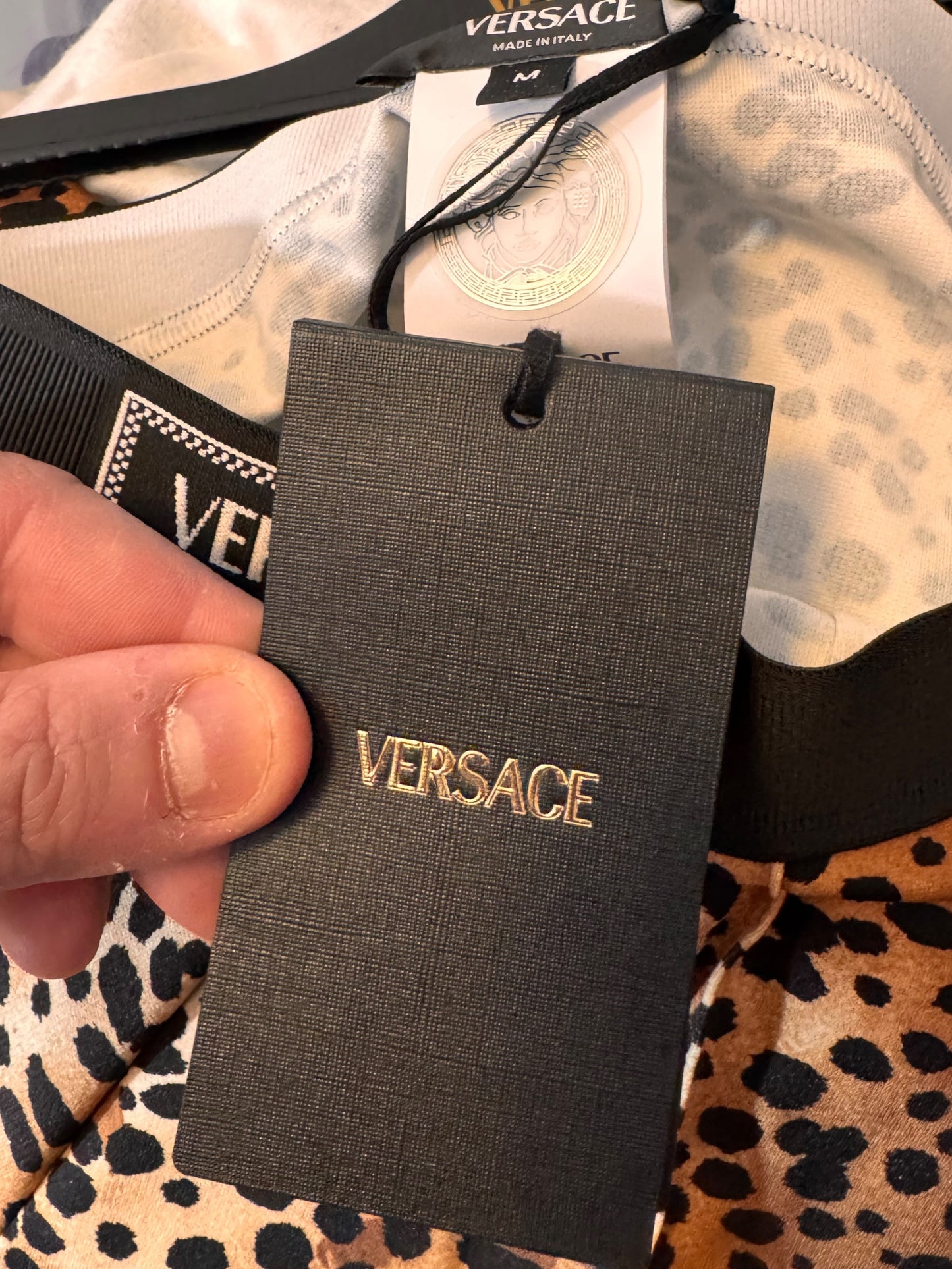Leggings Versace leopardati con staffa taglia M nuovi — foto 11