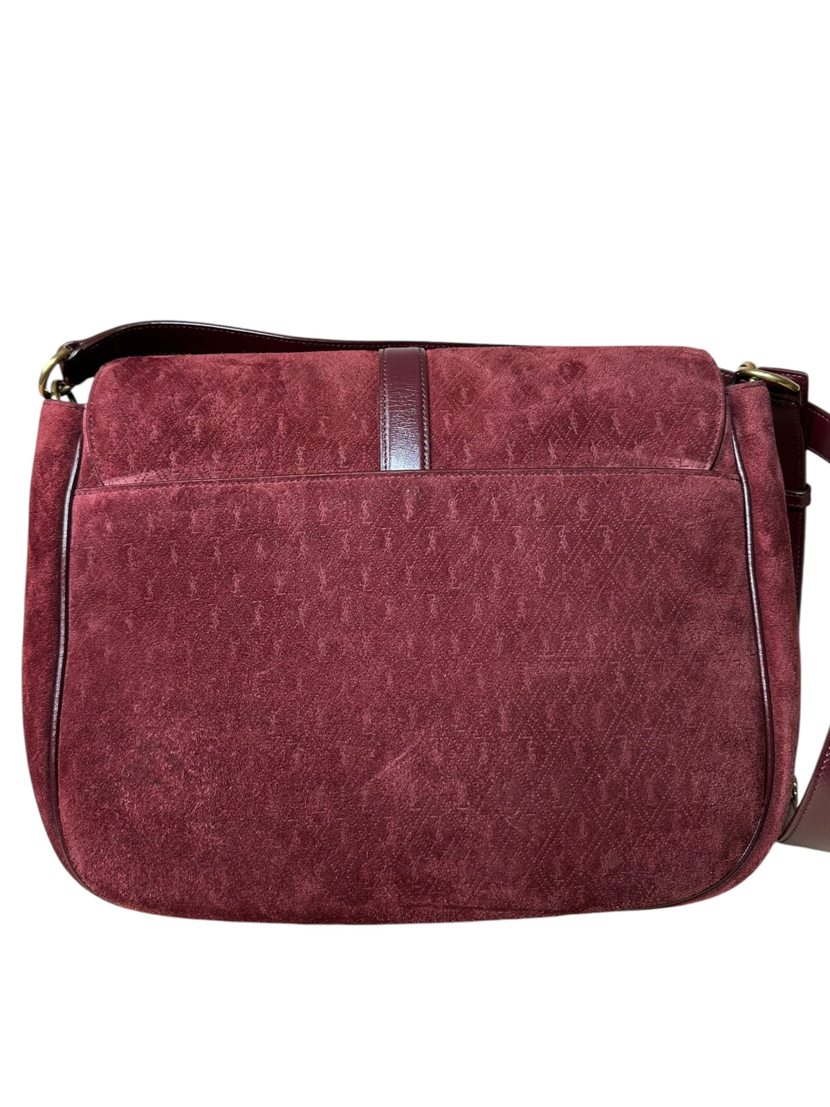 Saint Laurent borsa in suede monogram — foto 9