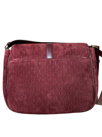 Saint Laurent borsa in suede monogram — foto 9