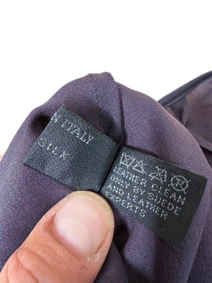 Prada gonna in seta con perline (M)