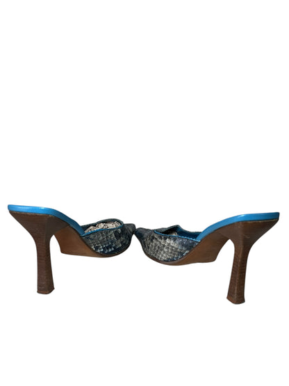 Le Silla saboto vintage in pitone (40)
