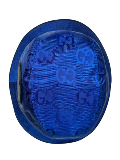 Gucci cappello bucket Off The Grid blu GG Jacquard taglia S 57 cm