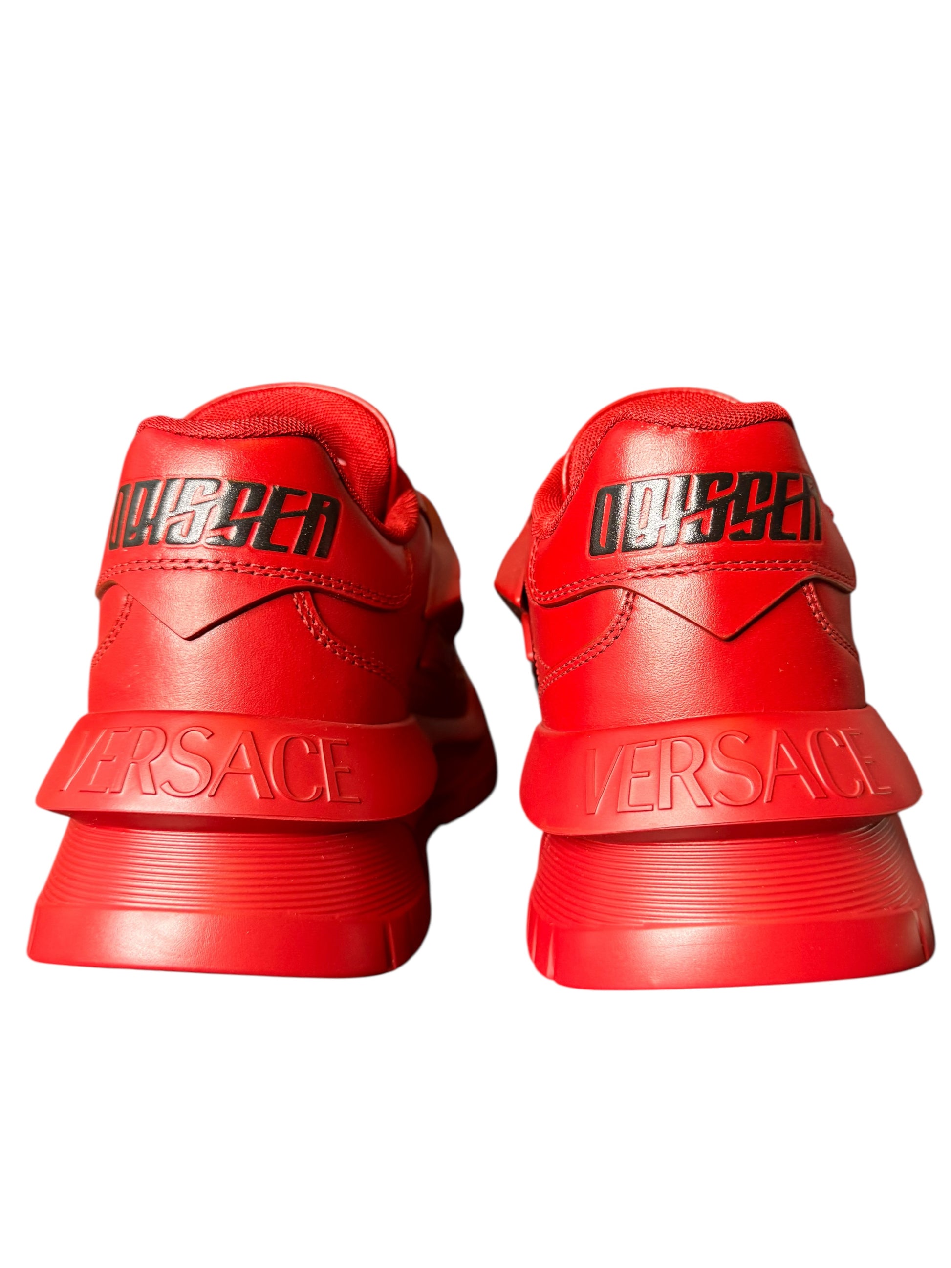 Versace odyssey sneakers rosse pelle medusa platform tg 39 nuove. — foto 7