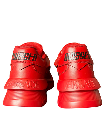 Versace odyssey sneakers rosse pelle medusa platform tg 39 nuove. — foto 7