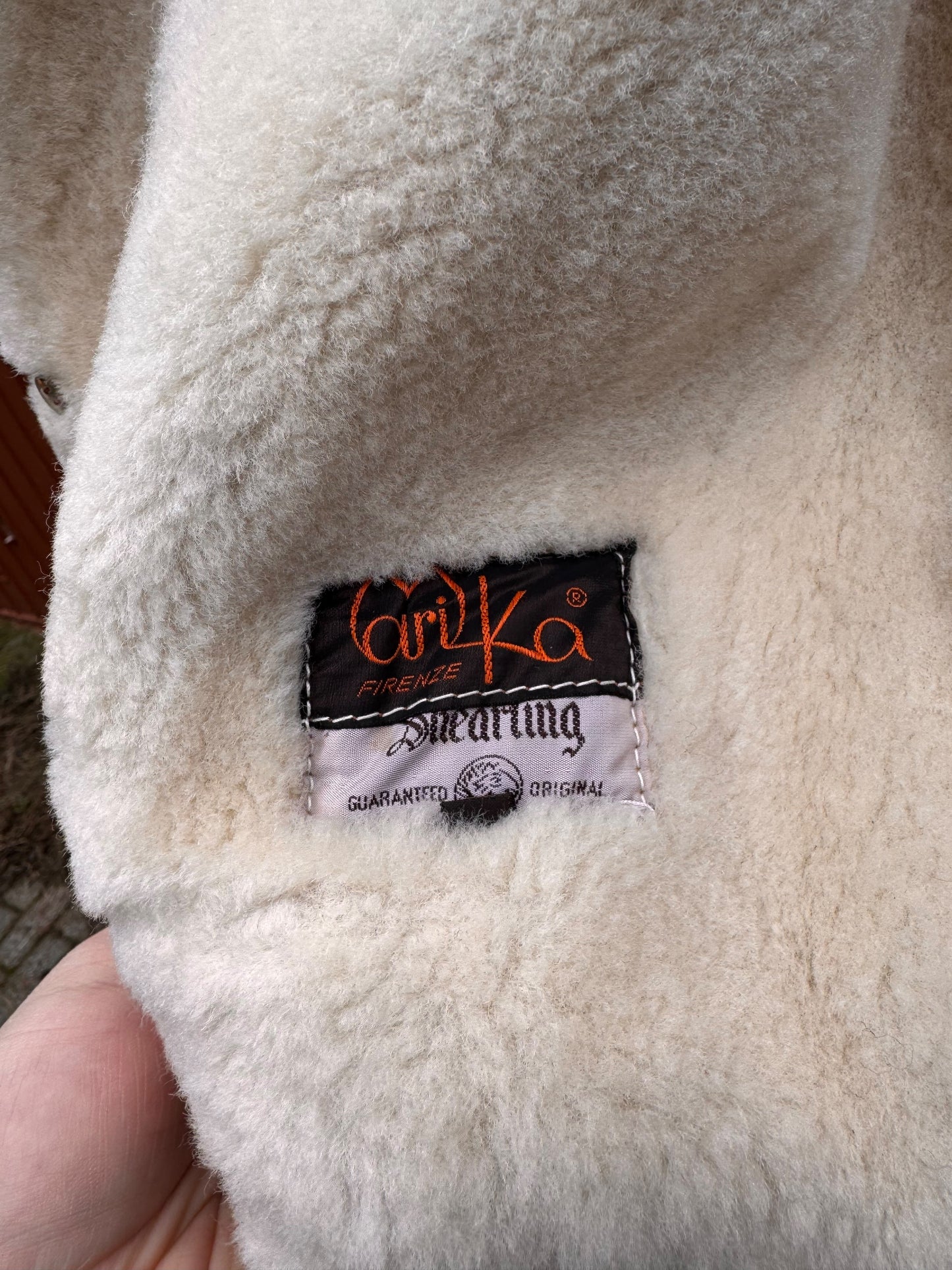 Giacca shearling uomo Arika Firenze vera pelle montone taglia 48