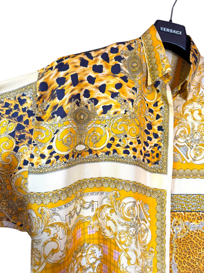Camicia donna vintage Istante di Gianni Versace – Stampa barocca animalier