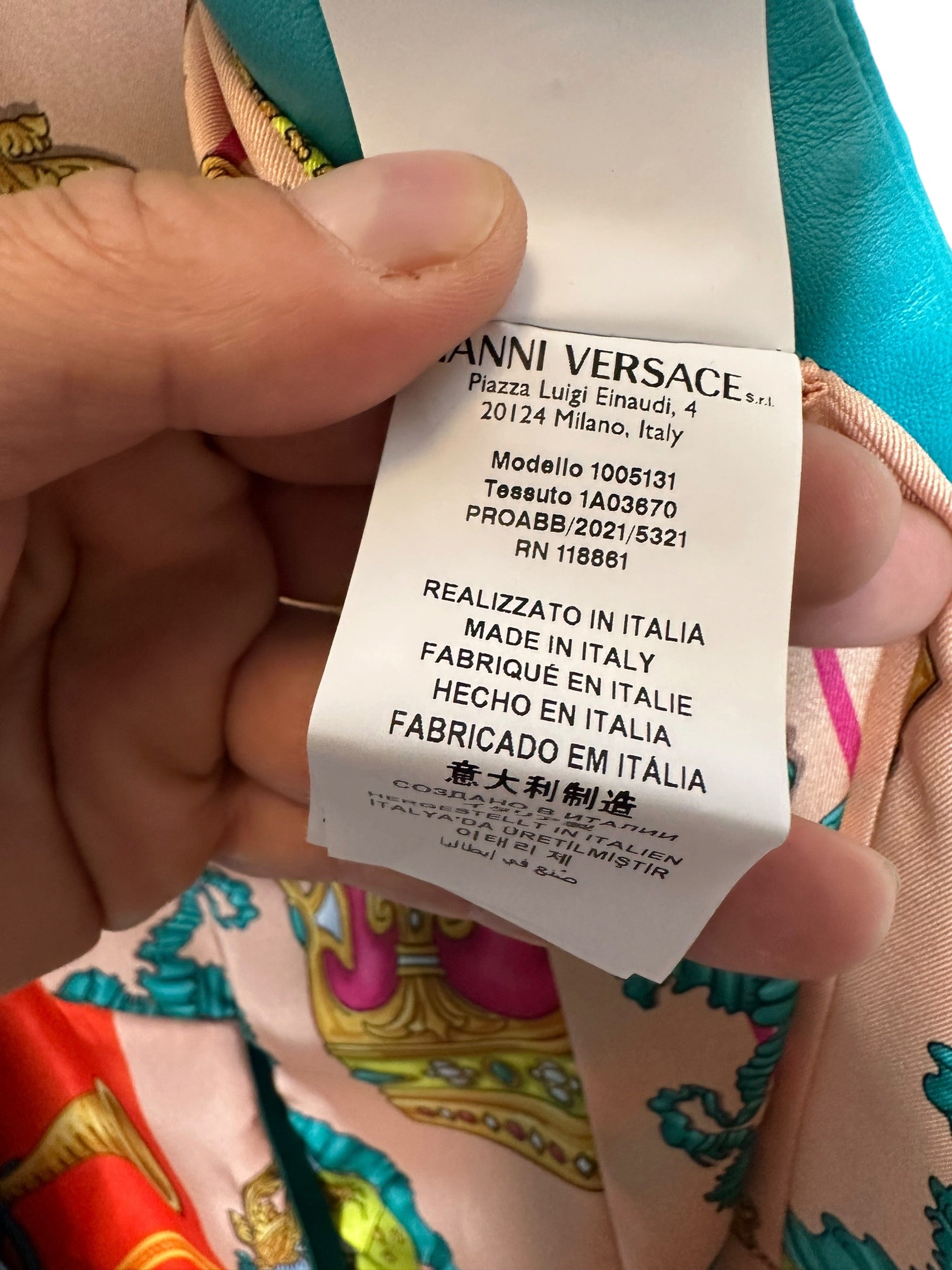 Versace blazer in pelle — foto 18