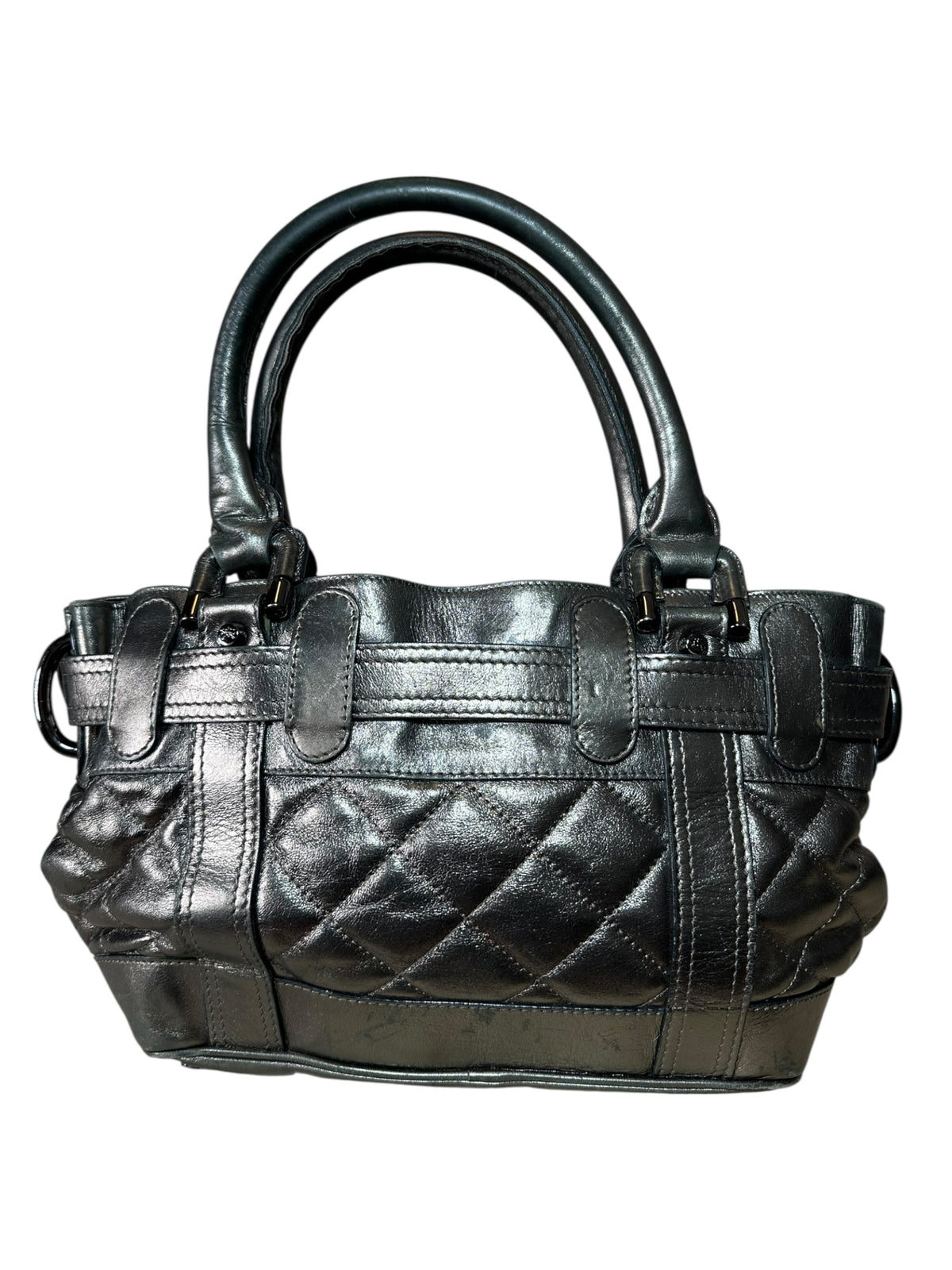 Burberry borsa in pelle metallizzata — foto 7