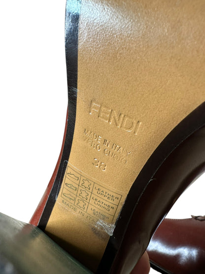 Fendi decolletè vintage in pelle (38)