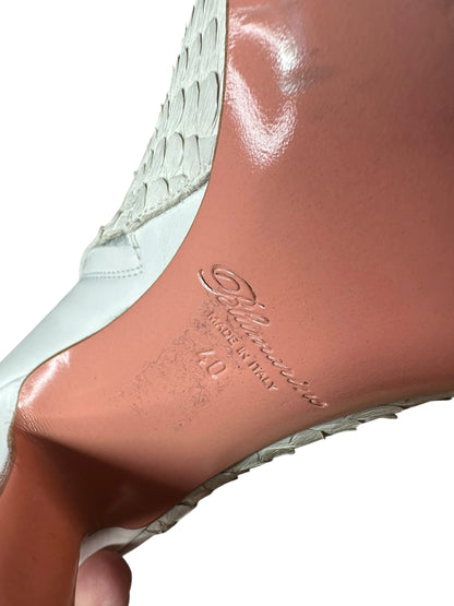 Blumarine stivali in pelle e pitone (40)