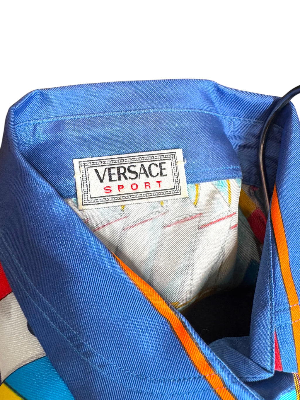 Camicia vintage donna Versace Sport in seta stampa nautica - Tg. 38 — foto 11