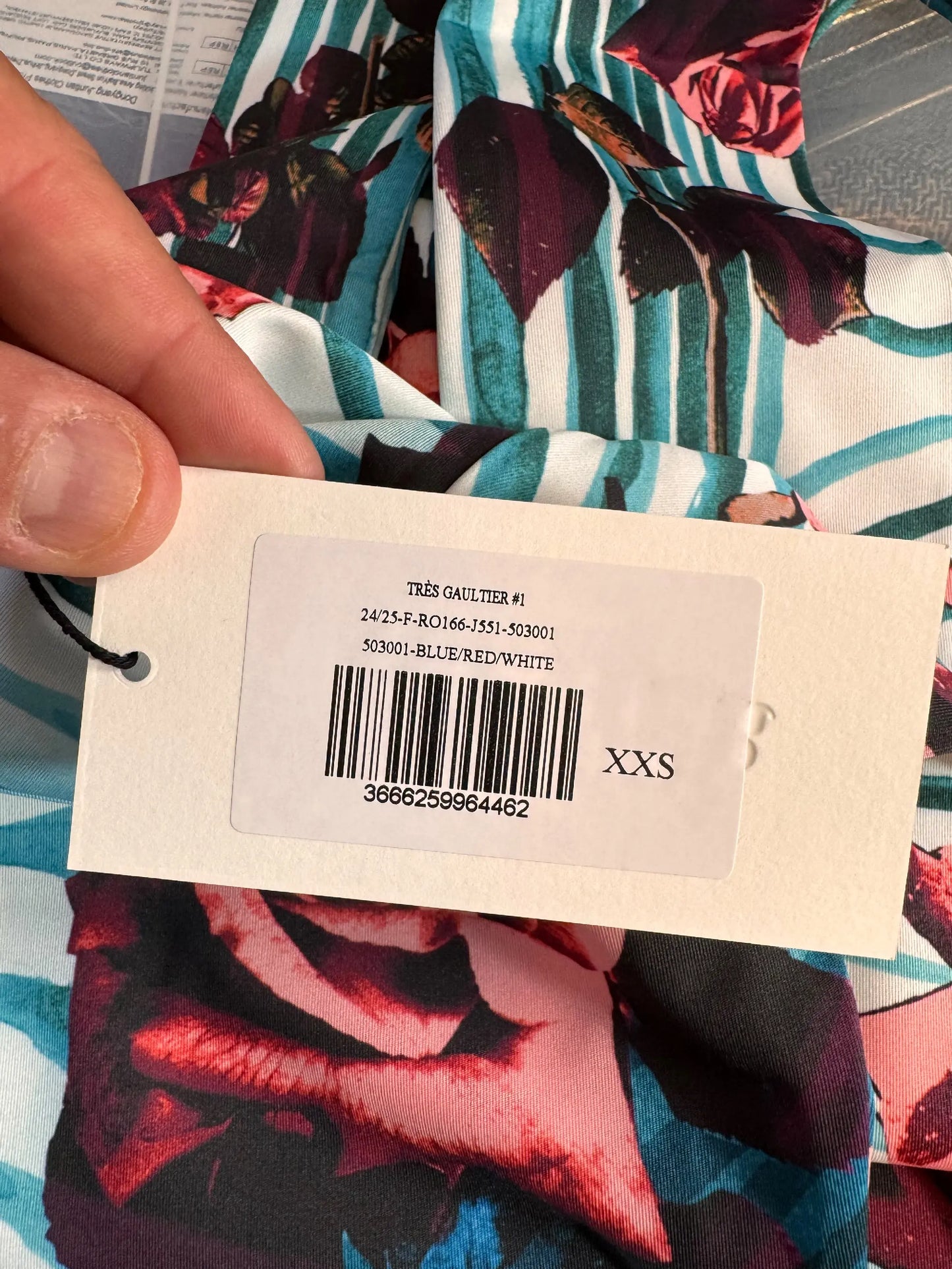 Jean Paul Gaultier Trés Gaultier #1 Abito Rose Mesh XXS