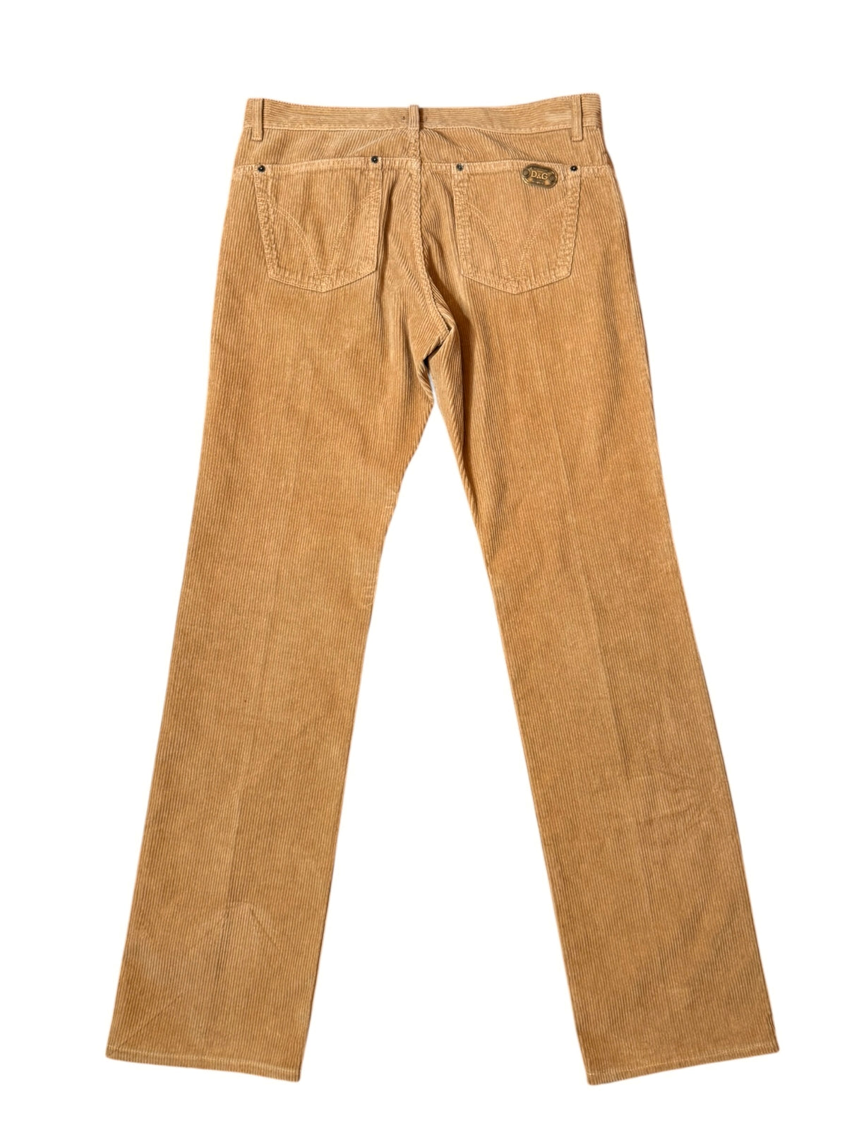 Pantaloni D&G Dolce & Gabbana velluto beige 5 tasche taglia 52 — foto 4