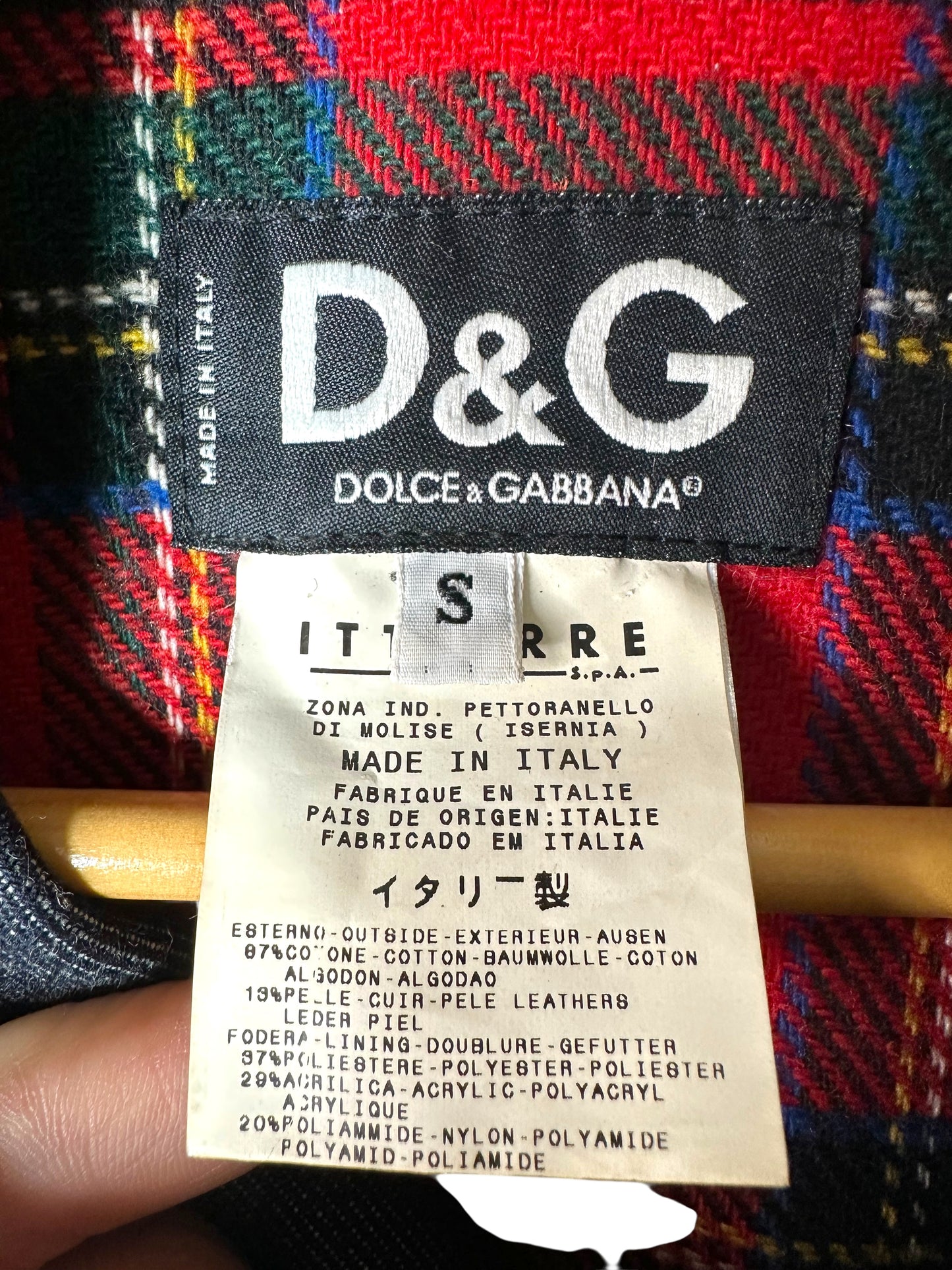 D&G giacca in denim con inserti (S)