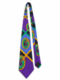 Cravatta Gianni Versace in seta stampa scozzese multicolor Made in Italy