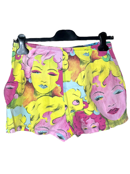 Shorts vintage Versace Jeans Couture Marilyn Monroe & Betty Boop - Taglia 44 IT