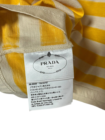 Prada t-shirt crop a righe (M)