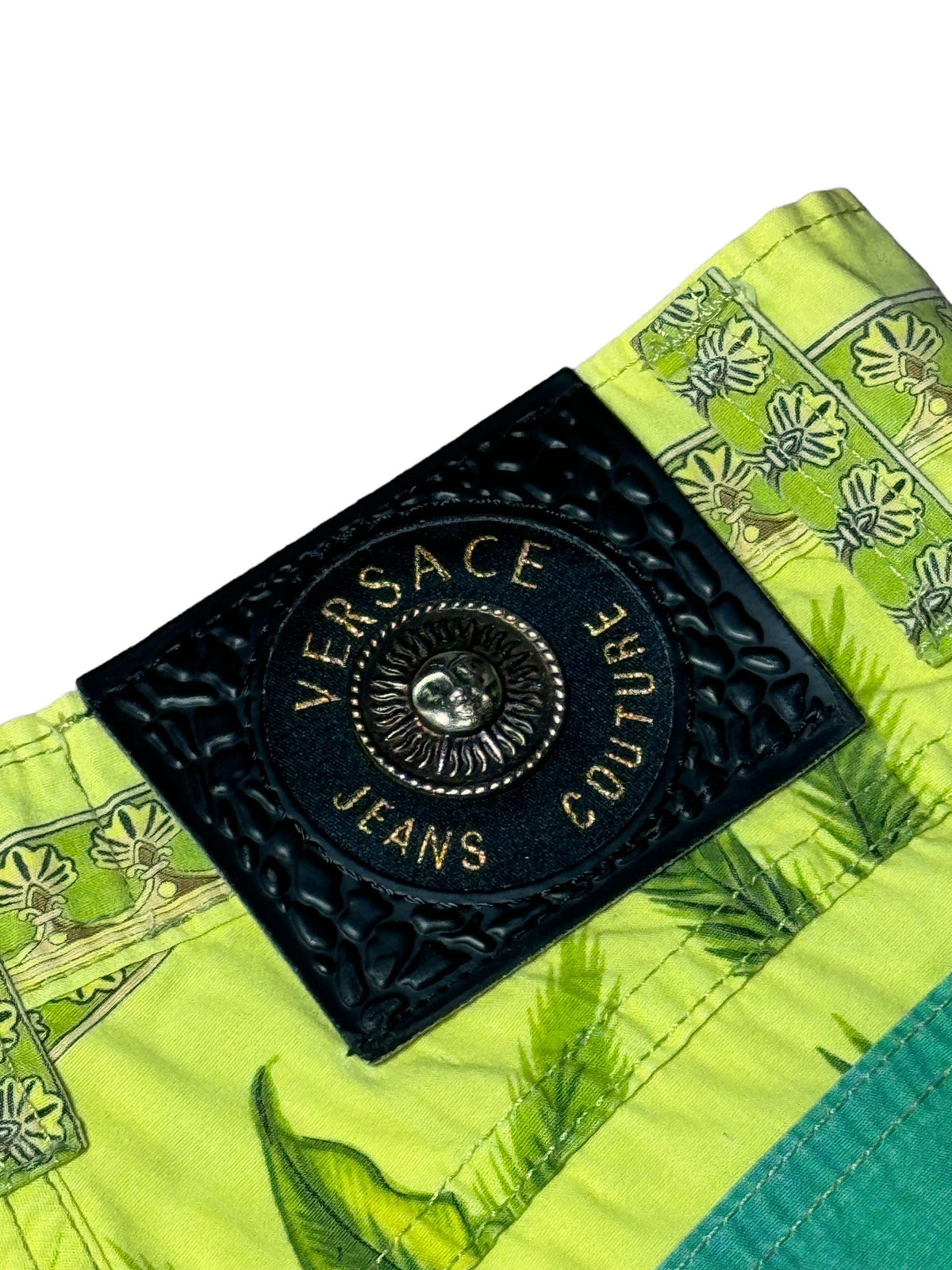 Versace pantaloni vintage stampa Tarzan in cotone — foto 9