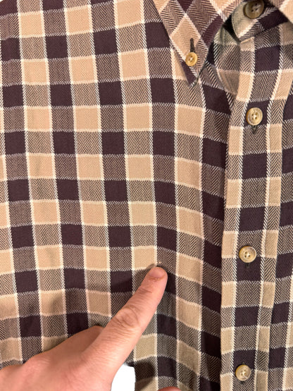 Camicia Barbour a quadri beige marrone cotone taglia XL — foto 6
