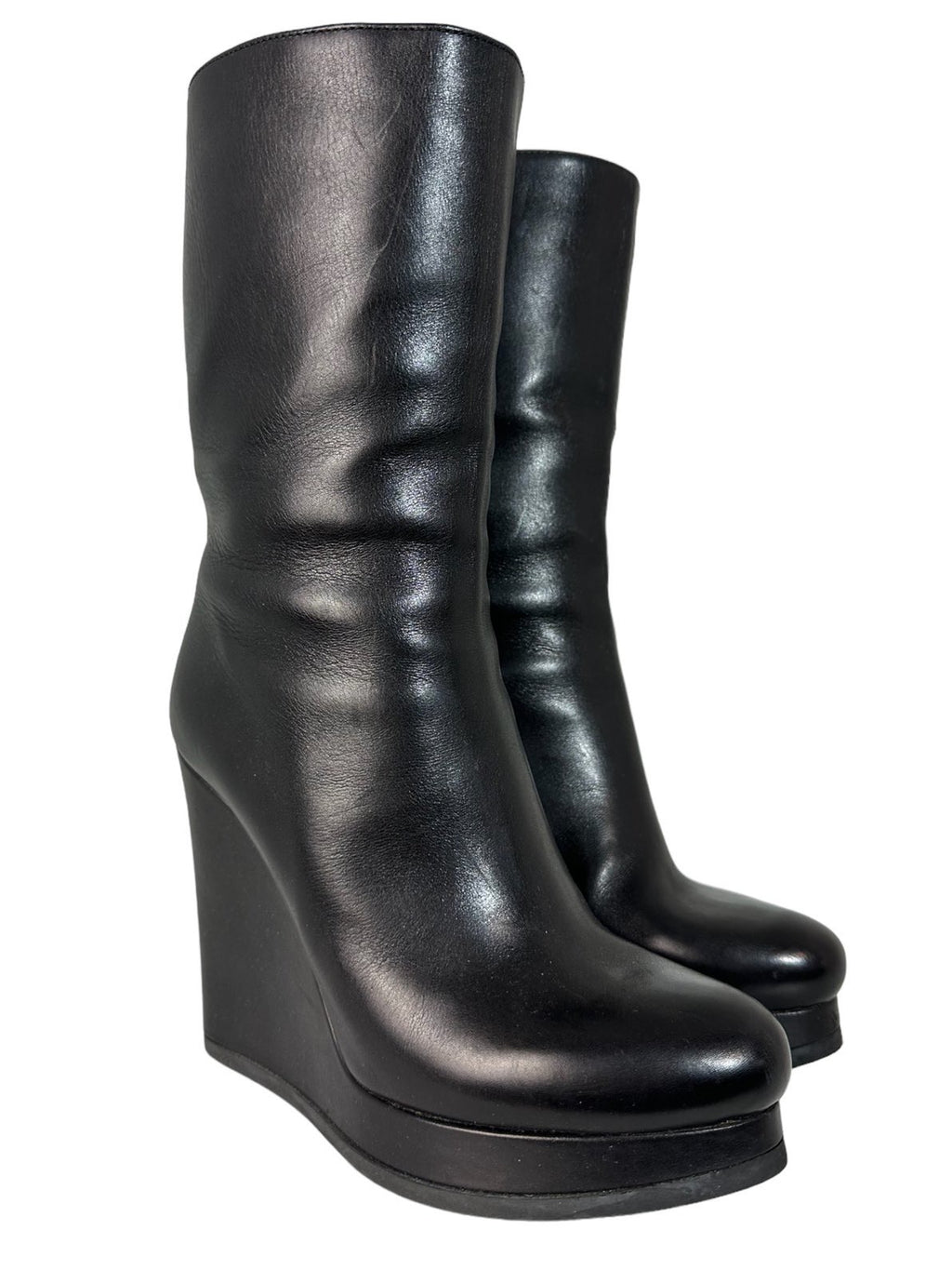 Jil Sander stivali in pelle