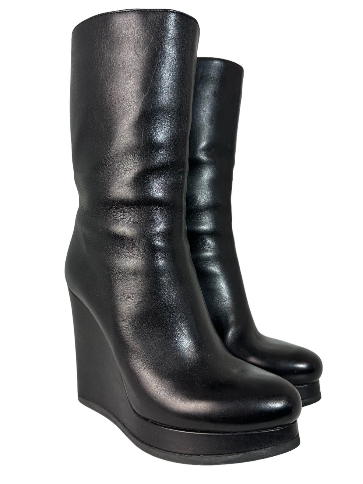 Jil Sander stivali in pelle