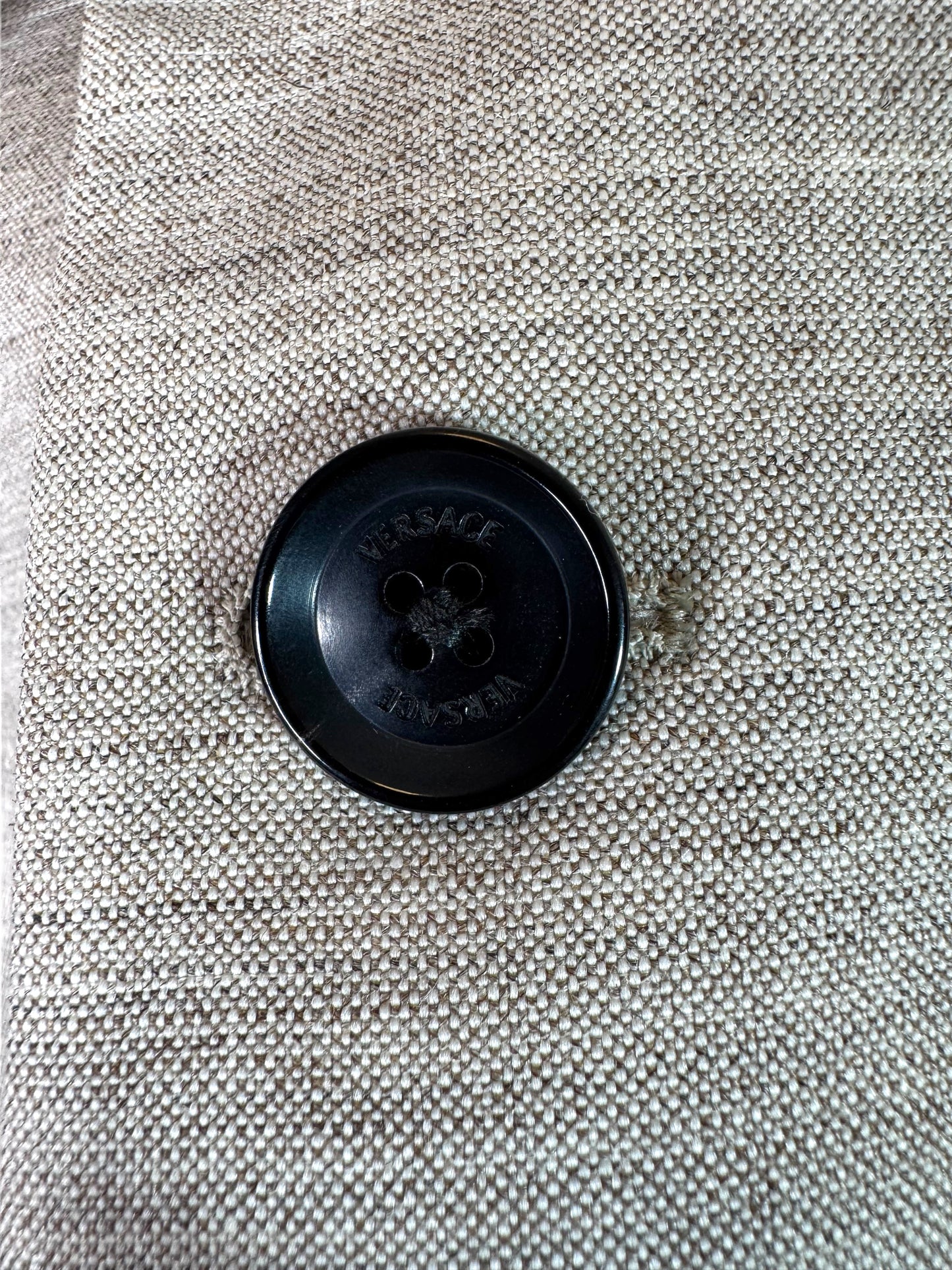 Versace Giacca Uomo Grigia con Fodera Baroque Taglia 48