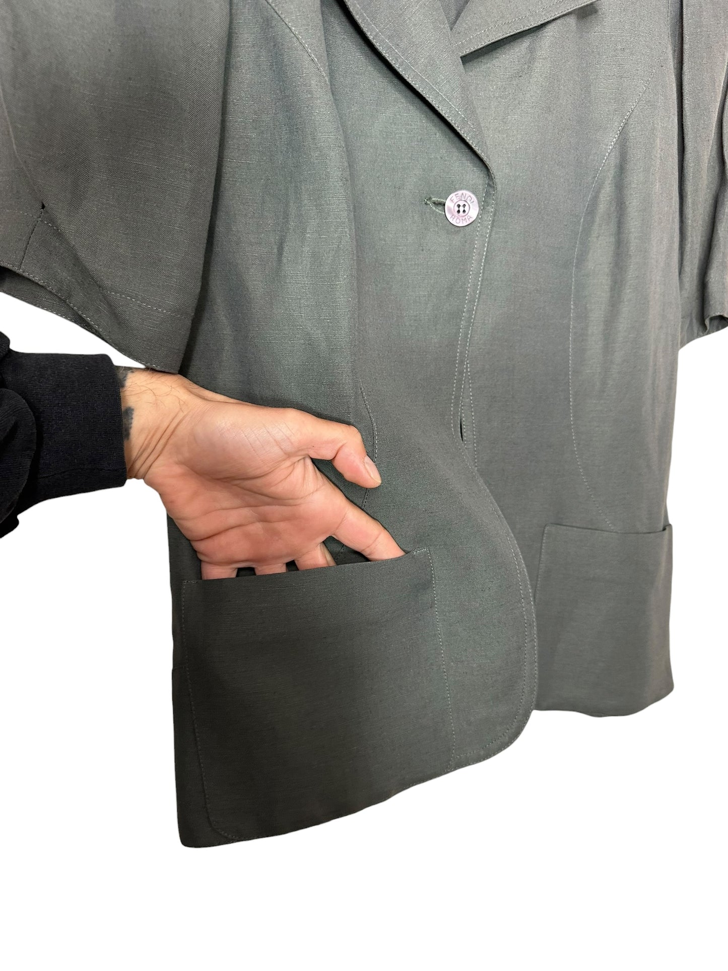 Fendi camicia vintage in lino — foto 7