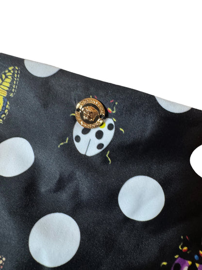 Slip Bikini Versace x Dua Lipa – Taglia 4 – Nero Pois – Nuovo con Etichette