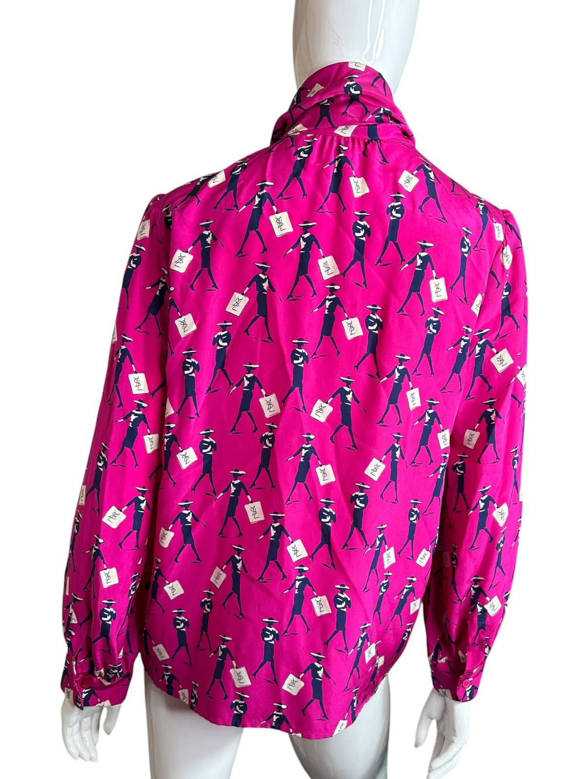 Yves Saint Laurent camicia vintage in seta — foto 4