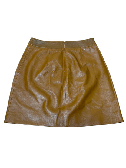 Saint Laurent mini gonna in pelle (XS)