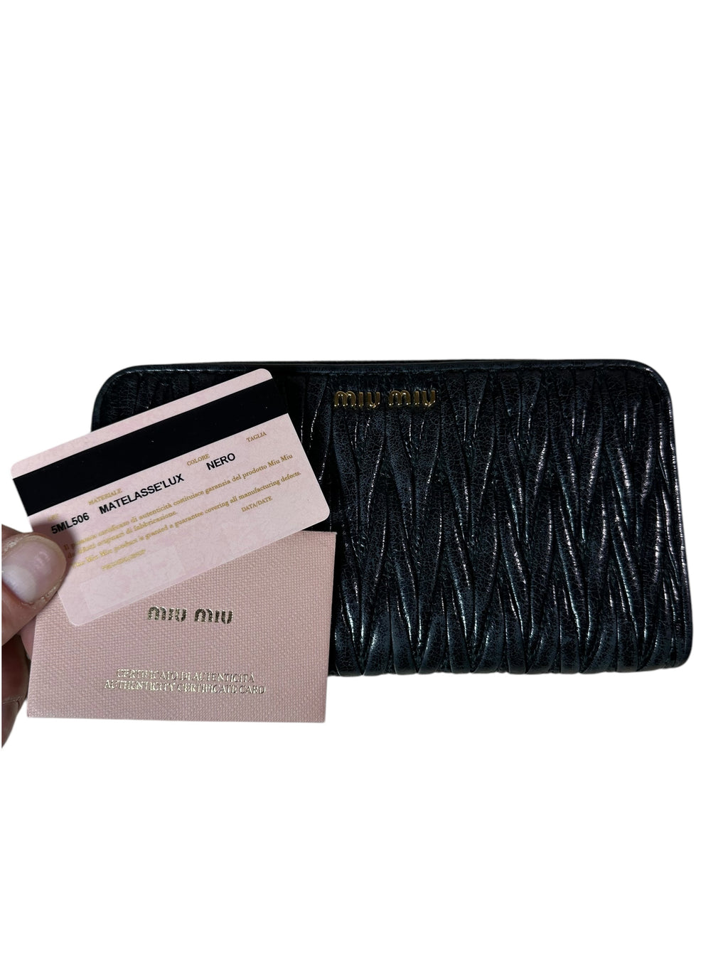 Miu miu portafoglio in pelle — foto 3