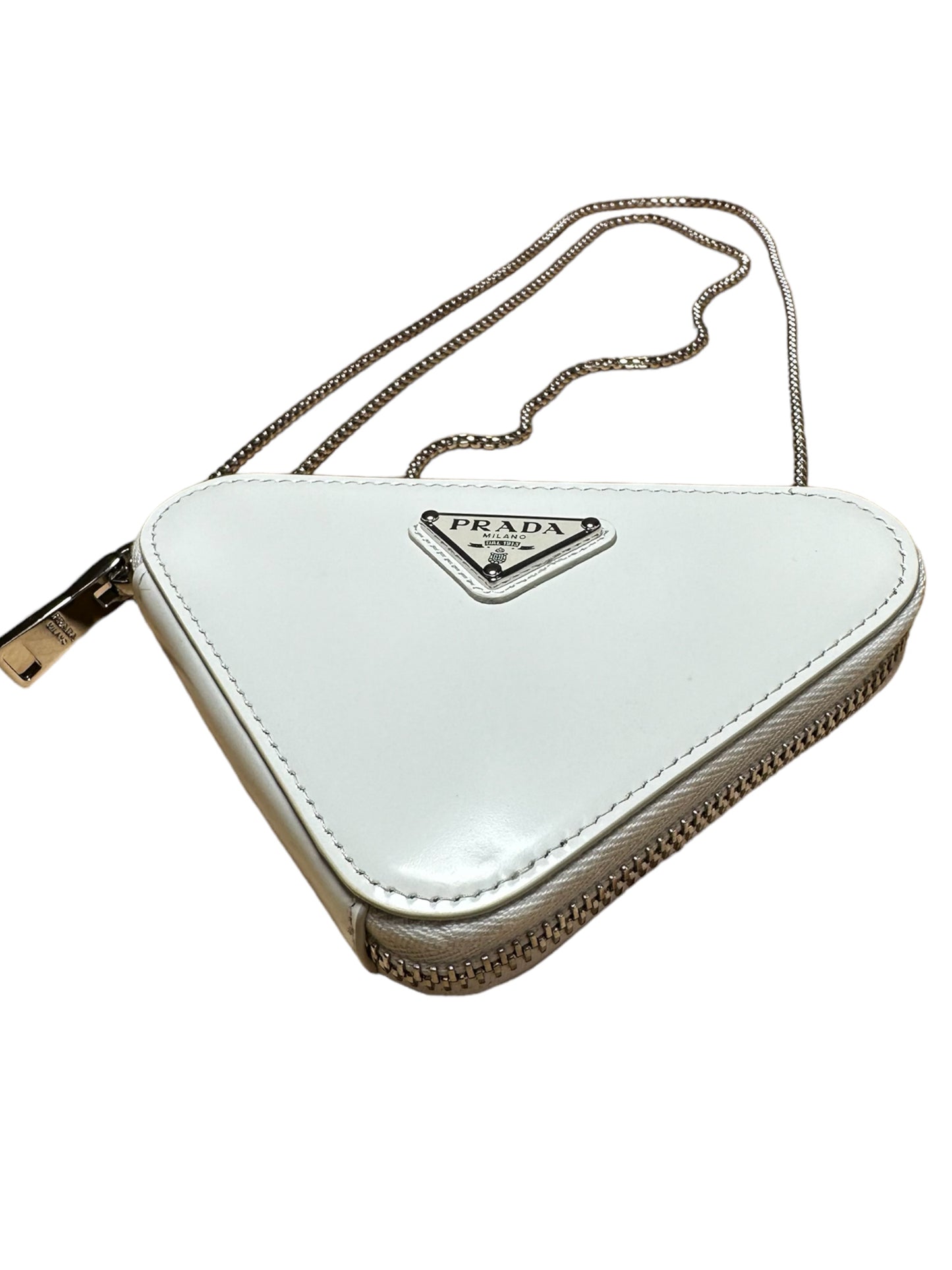 Prada mini accessorio in pelle