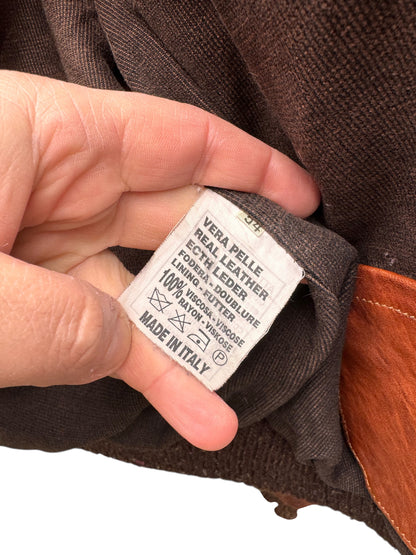 Giacca pelle vera con cappuccio e pelliccia - Made in Italy