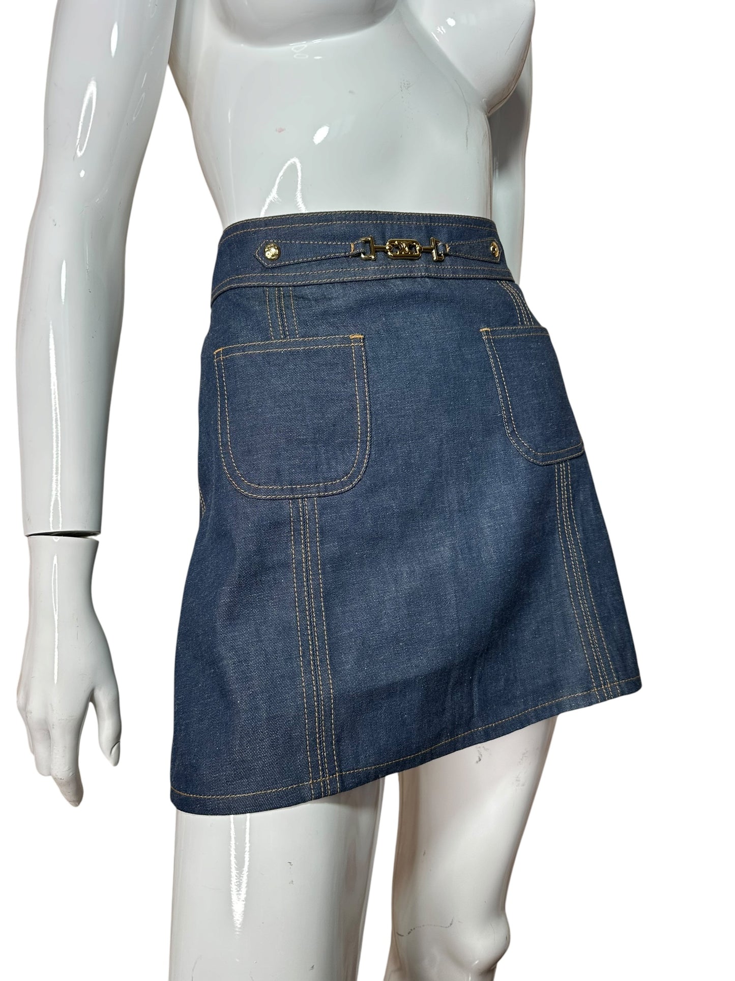 Celine mini gonna in denim — foto 2