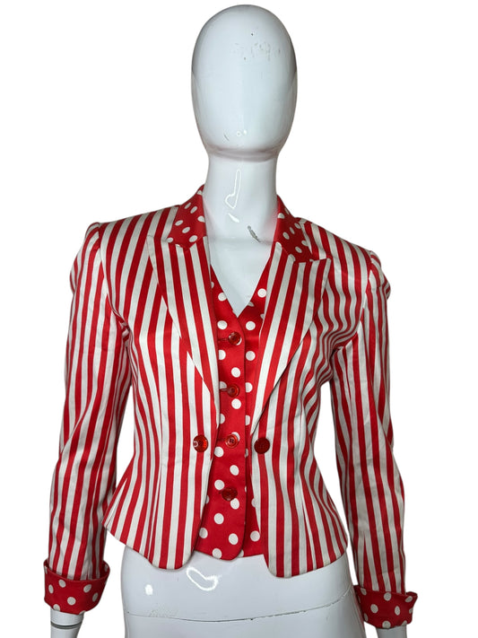 Kenzo Jungle blazer a righe (XS)