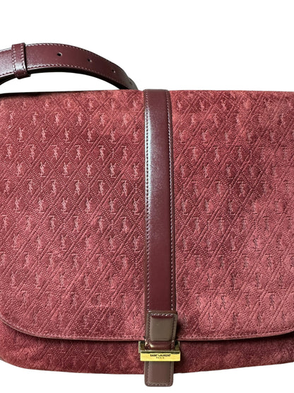 Saint Laurent borsa in suede monogram — foto 2