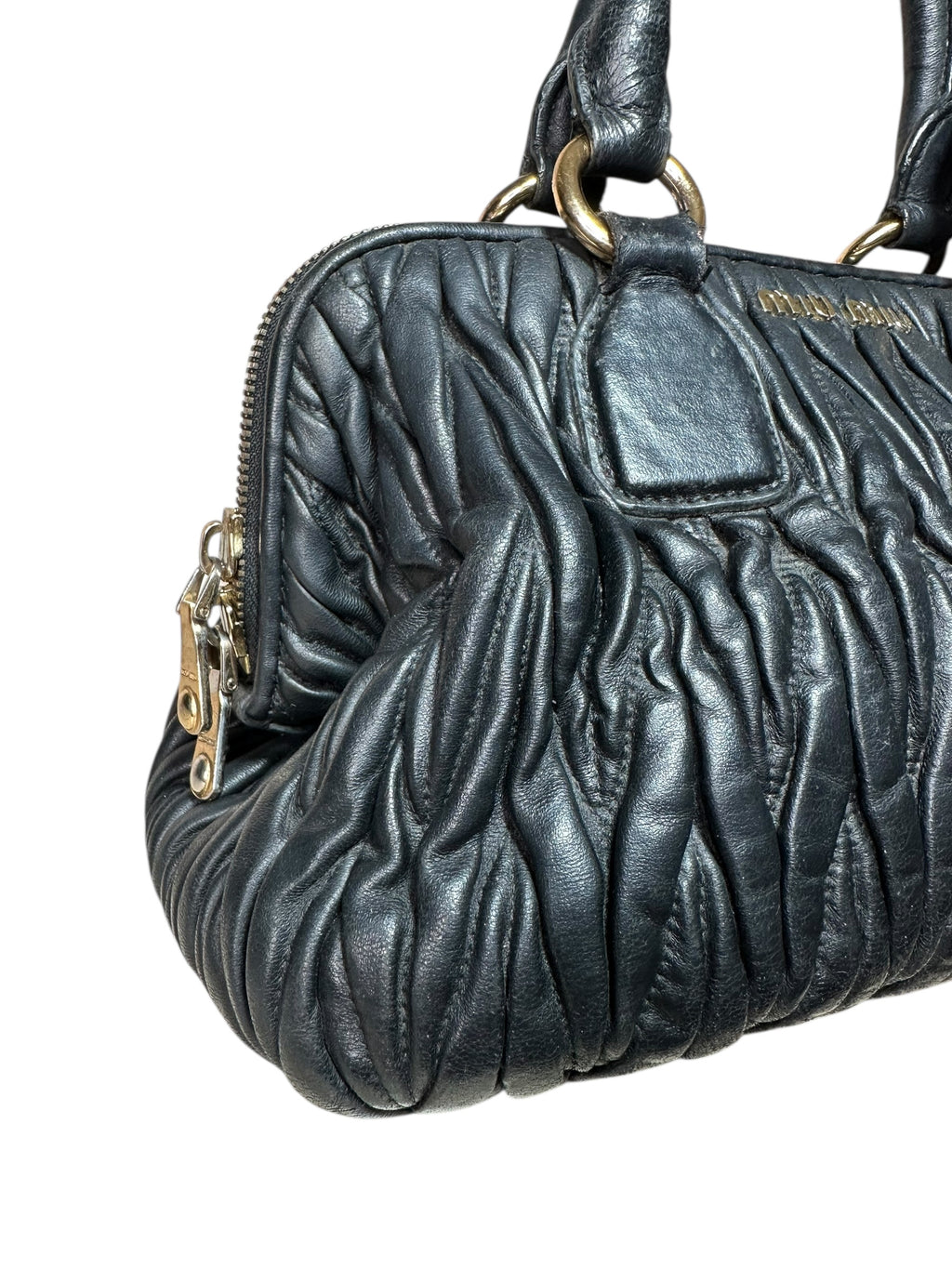 Miu Miu borsa vintage in pelle matelassè — foto 3